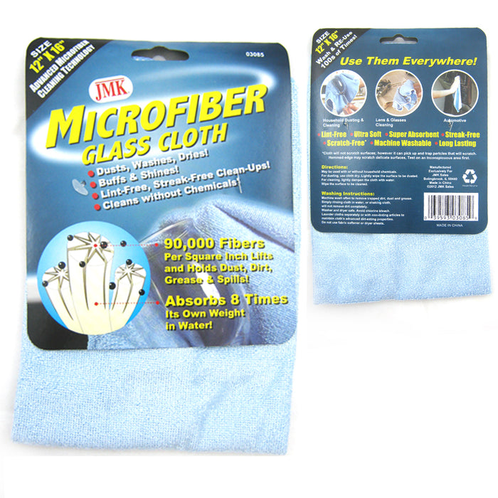 Pack of 4 Microfiber Cleaning Cloth Rag Car Polishing Detailing Towels 12"x16"