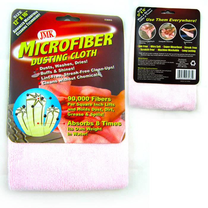 Pack of 4 Microfiber Cleaning Cloth Rag Car Polishing Detailing Towels 12"x16"