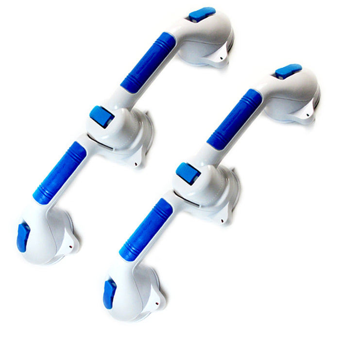 2X Bath Shower Grip Handle Bathroom Suction Grab Bar Safety Cup Rail Tub Support