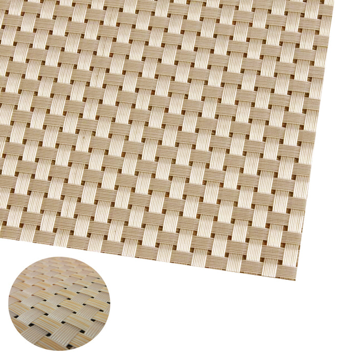 4PC Decorative Woven Bamboo Look Placemats Dining Room Table Place Mat 12" x 18"