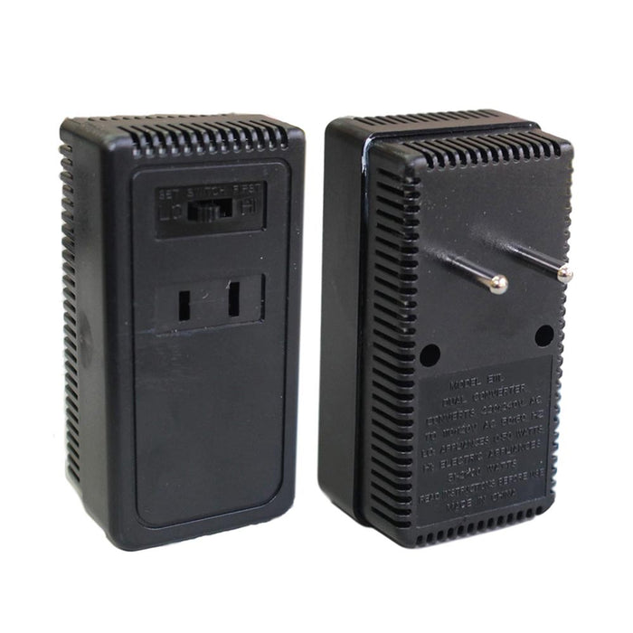 Travel Adapter 220V to 110V Voltage Power Dual Converter 2000 Watts Plug Us Eu
