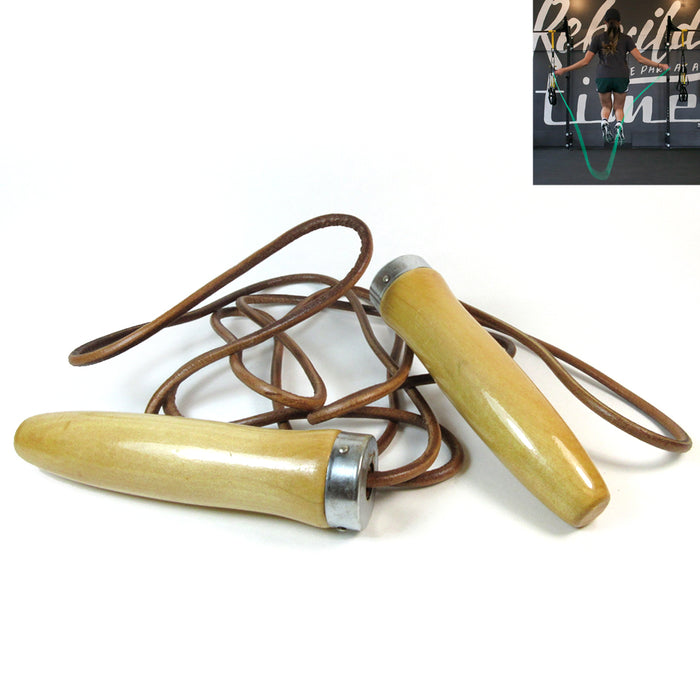 2X Leather Jump Rope Heavy Duty Crossfit Boxing Ball Bearing Fitness Ultra Speed
