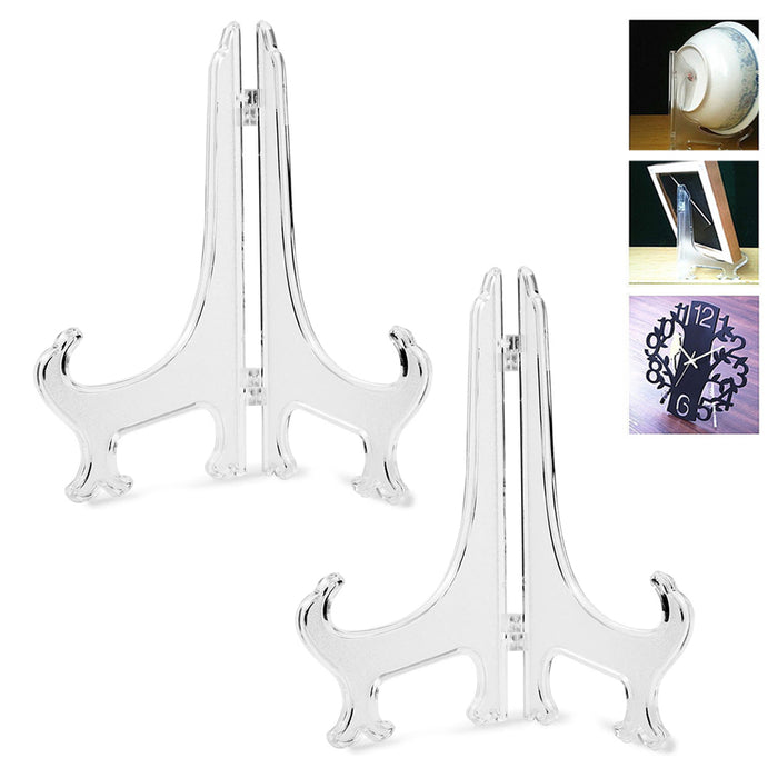 2pc Large Decorative Plate Holder Display Stand Easel Picture Frame Pedestal 10"