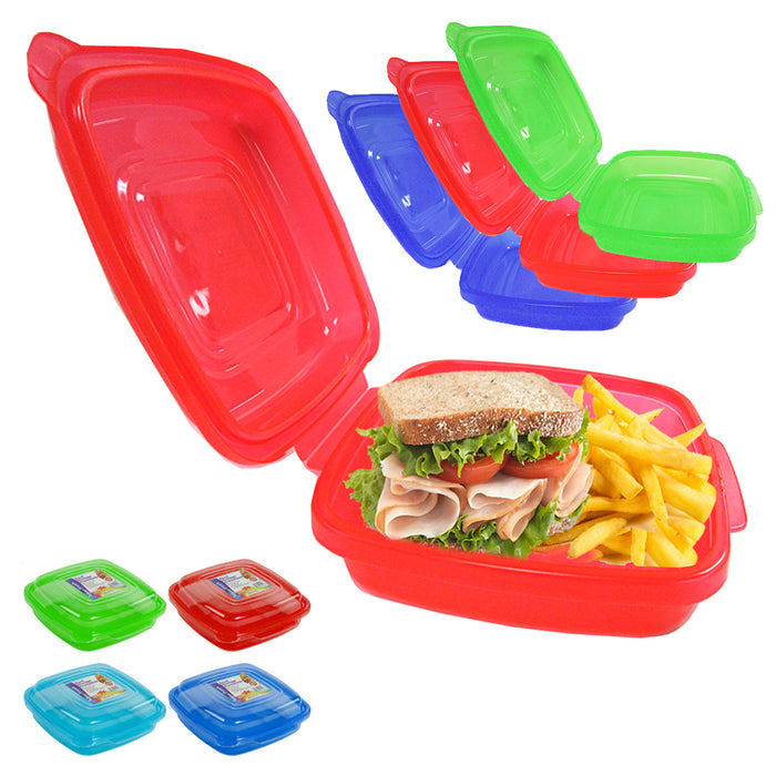 2PC Food Storage Container Meal Prep Takeout Tray Microwavable BPA Free Reusable