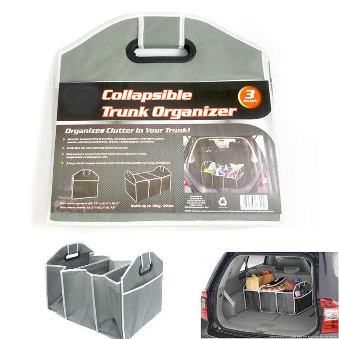 Collapsible Folding Trunk Organizer Caddy Car Auto Truck Storage Bin Bag New !