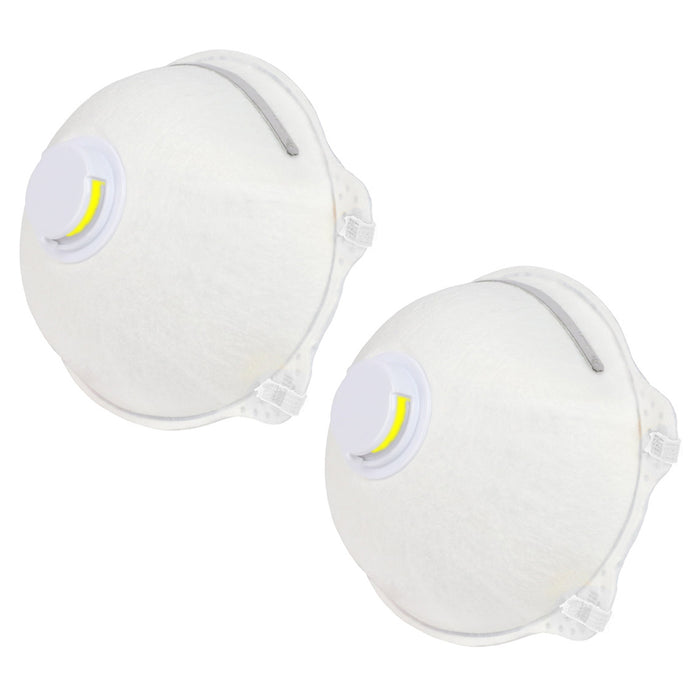 2PC Respirator Masks Anti Dust Smoke Allergy Safety Mouth Cover Filter Valve