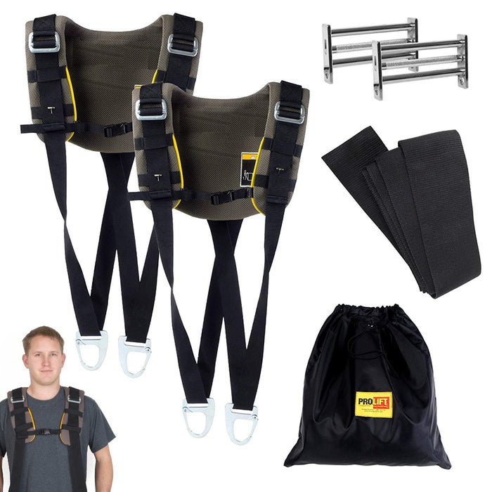Professional Heavy Duty ProLift Shoulder Dolly 2-Person Moving System Lifter Aid