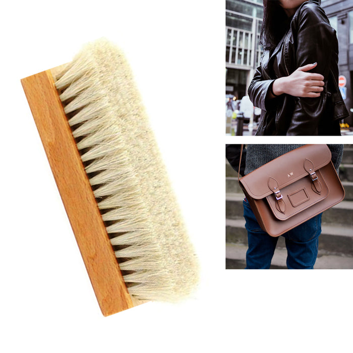 24 Lot Wood Brush Shoe Shine Polish Applicator Buffing Clean Wax Boot Purse Care