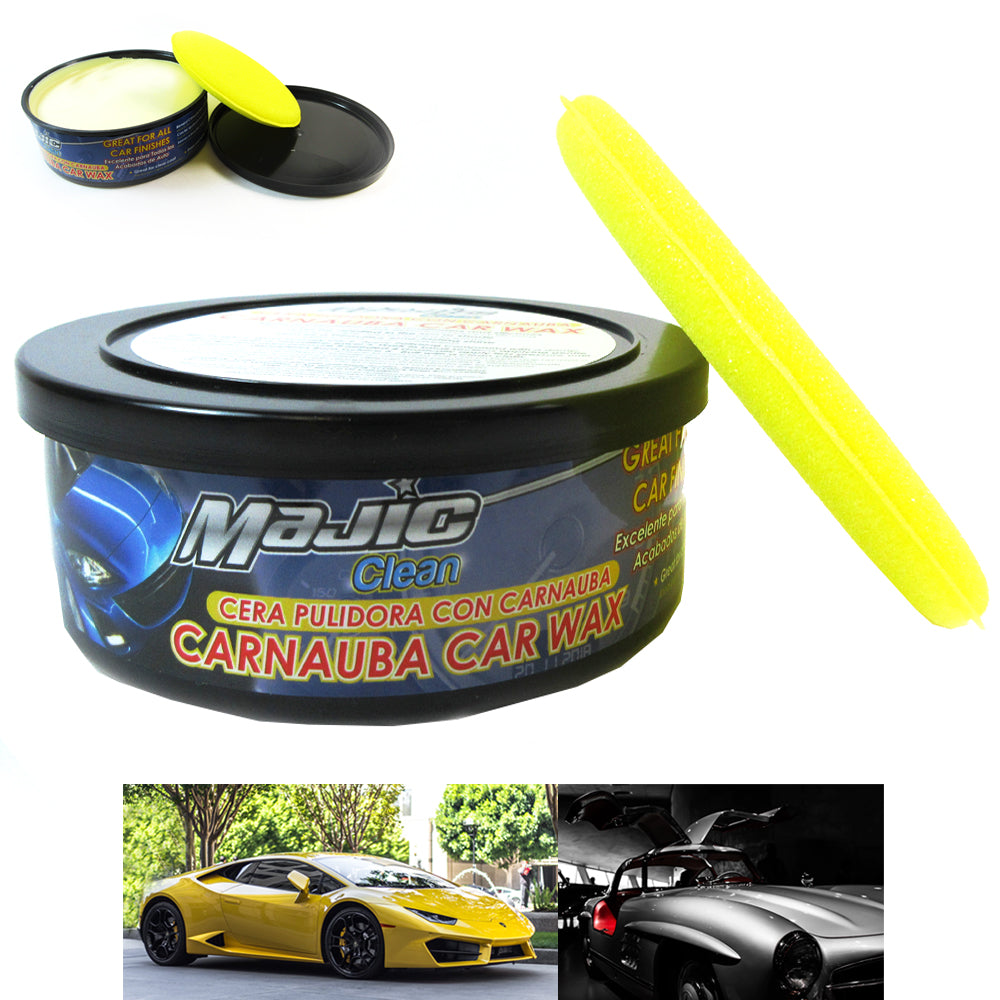 2 Black Car Polish Wax 16oz Carnauba Auto Care Shine Paint Finish Color  Enhancer