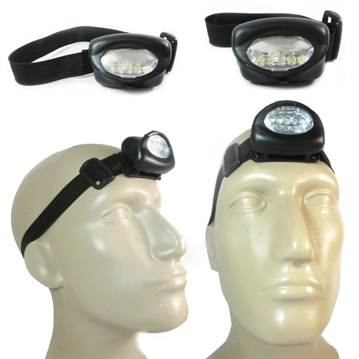 Lot of 10 Headlamp Headlight LED Ultra Bright Light Running Cycling Camping New
