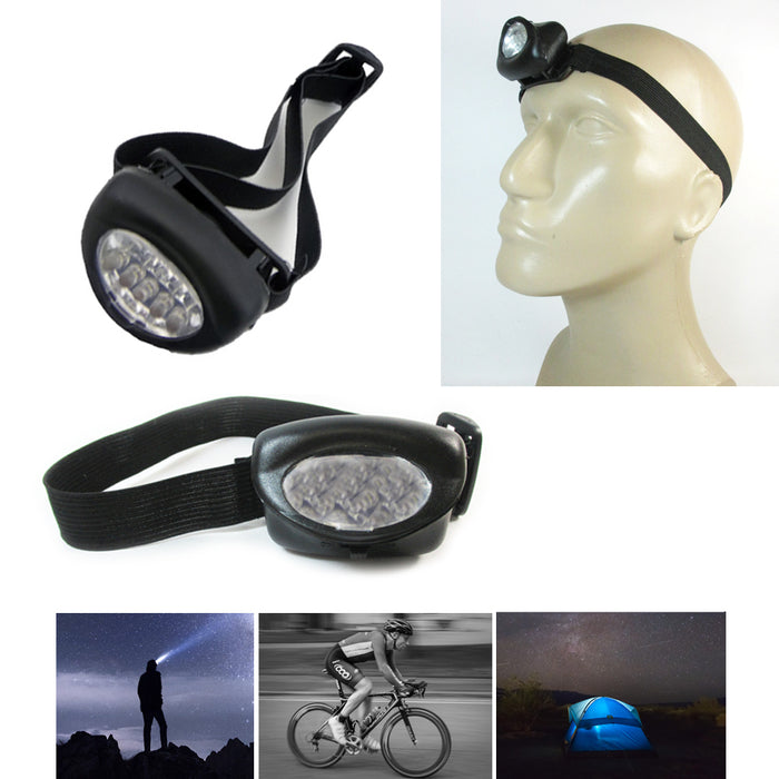 Lot of 10 Headlamp Headlight LED Ultra Bright Light Running Cycling Camping New