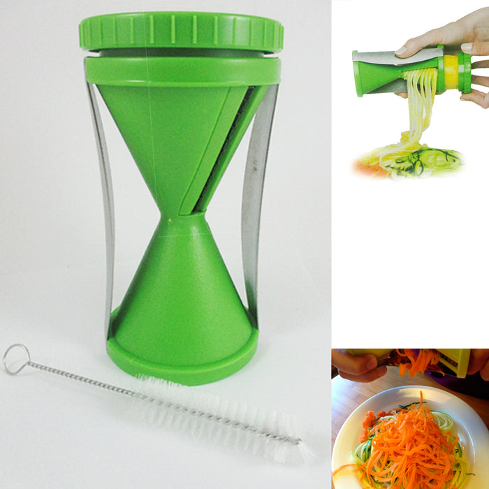 Handheld Vegetables Fruit Slicer Spiral Manual Twister Cutter Maker Kitchen Tool