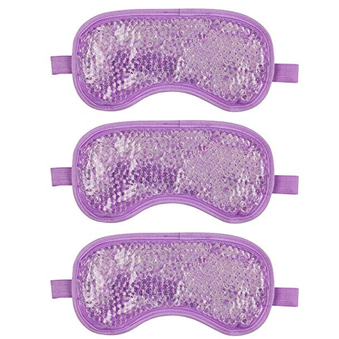3 Eye See Cooling Gel Eye Mask Cold Compress Ice Therapy Gel Beads Headache Pain