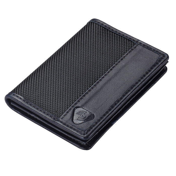 RFID Wallet Mens ID Card Holder  Compact Leather Slim Security Lewis N Clark !