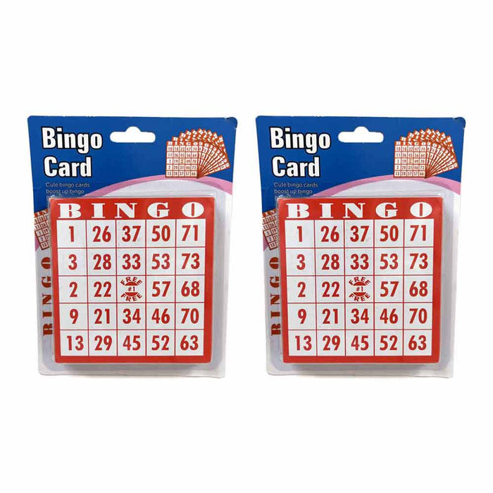 2 Packs Reusable Bingo Cards 70 Sheets Family Fun Bingo Game Unique Numbers New