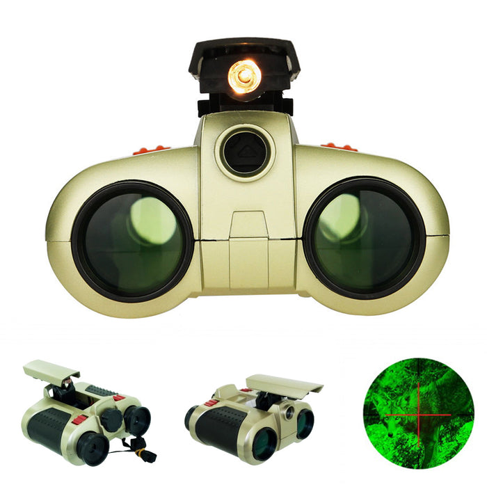 2 Pack Kids Night Vision Binoculars Outdoor Compact Toy Bird Watching Camping