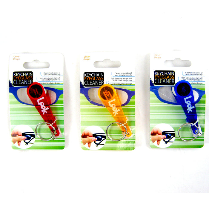 Mini Soft Keychain Eyeglass Cleaner Glasses Spectacles Microfiber Cleaner Wipe !