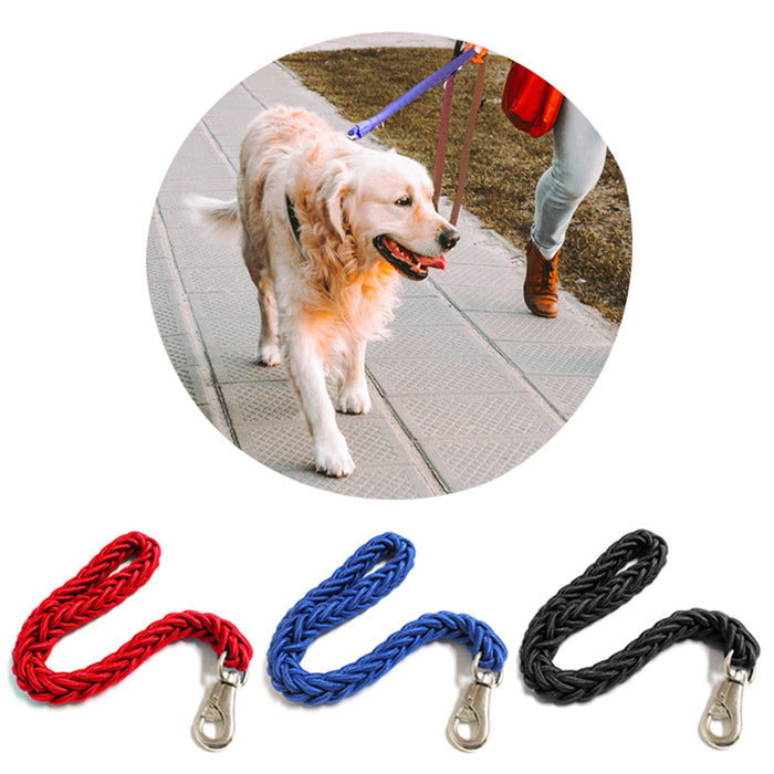 2PK Large Dog Braided Leash Rope Strong Mountain Climbing Lead Training Walking