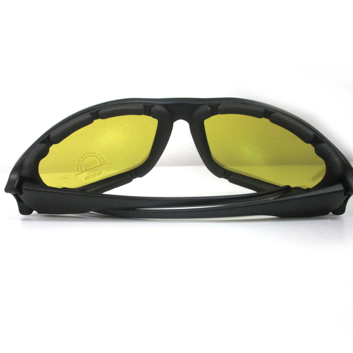 3 Pair Combo Padded Motorcycle Sunglasses Wind Resistant Riding Glasses New !