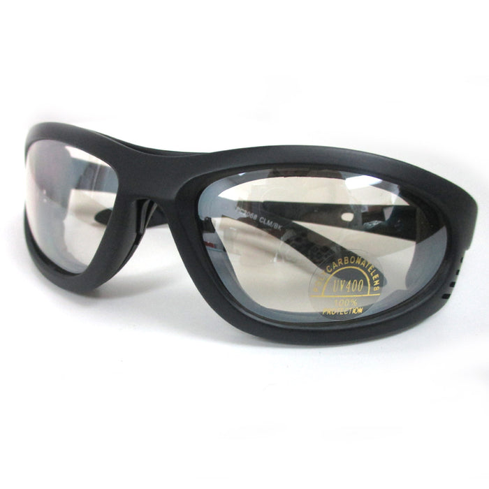 3 Pair Combo Padded Motorcycle Sunglasses Wind Resistant Riding Glasses New !