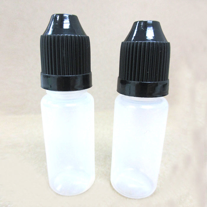 200 Empty Plastic Squeezable PET Eye Dropper Juice Liquid Bottle Container