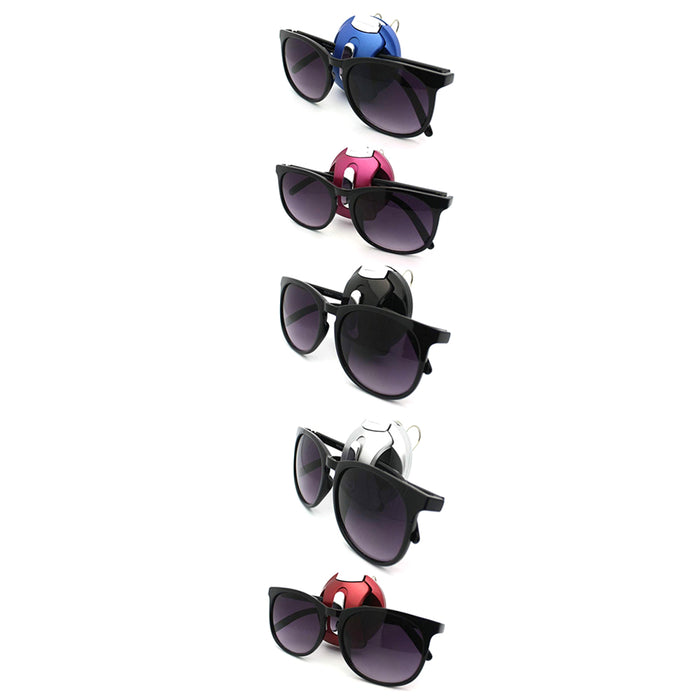 2PC Universal Car Sun Visor Glasses Clip Sunglasses Card Holder Eyeglasses Mount