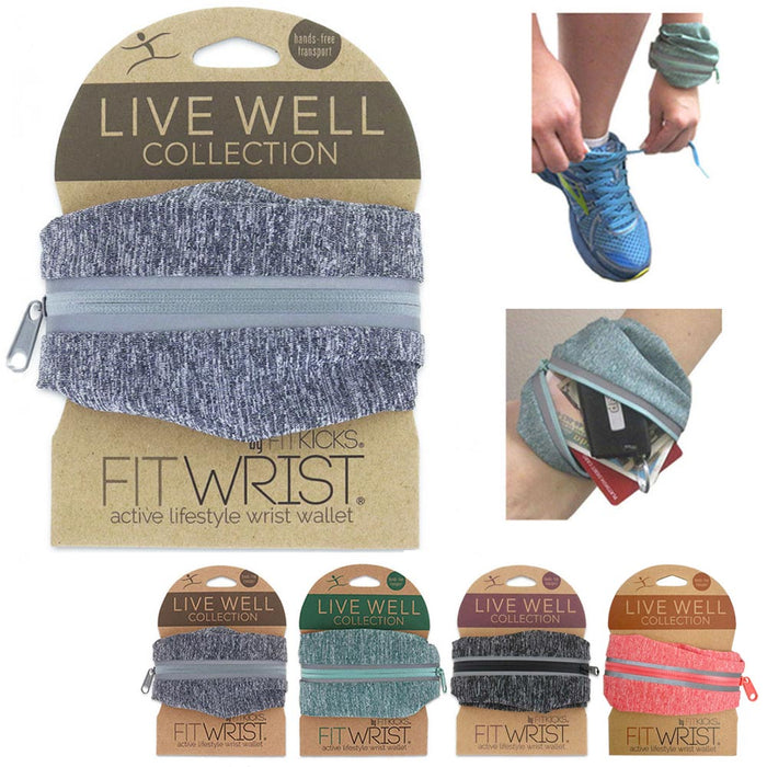 Fit Wrist Wallet Arm Pouch Running Band Money ID Card Zipper Travel Gym Sports