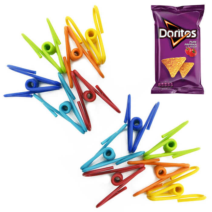 60X Multi Purpose Clips Colored Kitchen Metal Food Sealing Bag Snack Chip Holder
