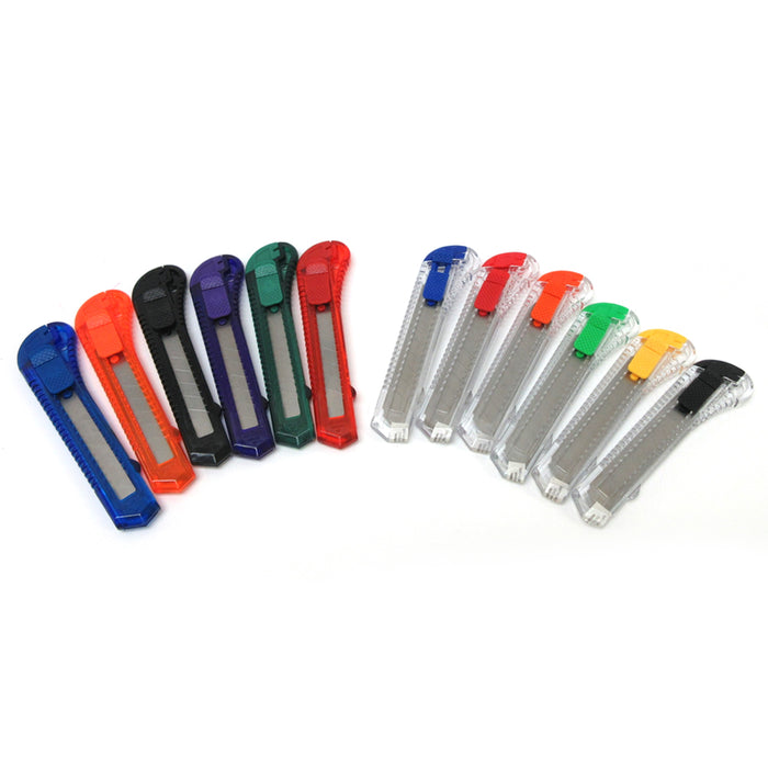 10 Pack Utility Knife Retractable Box Cutters Heavy Duty Snap Off Lock Razor Set