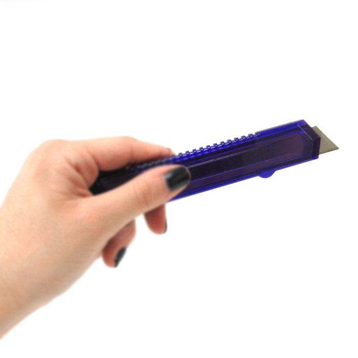 25 Pack Utility Knife Heavy Duty Box Cutter Craft Work Retractable Heavy Duty