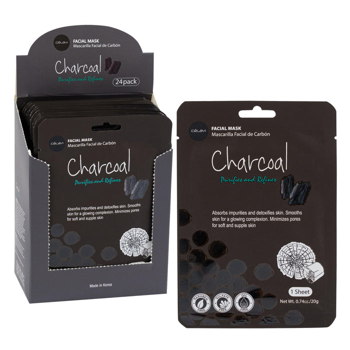 Facial Essence Activated Charcoal Mask Blackhead Remover Deep Cleaning Moisture