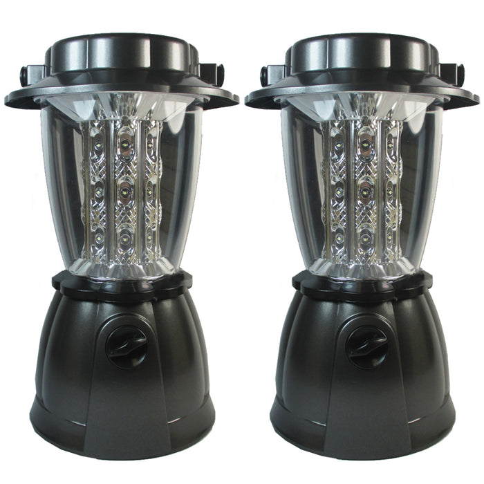 2 LED Portable Lanterns Cordless Lights Lamp Outdoor Camping Hiking Flashlight