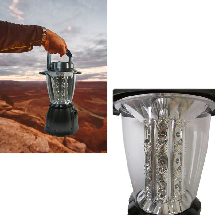 2 LED Portable Lanterns Cordless Lights Lamp Outdoor Camping Hiking Flashlight