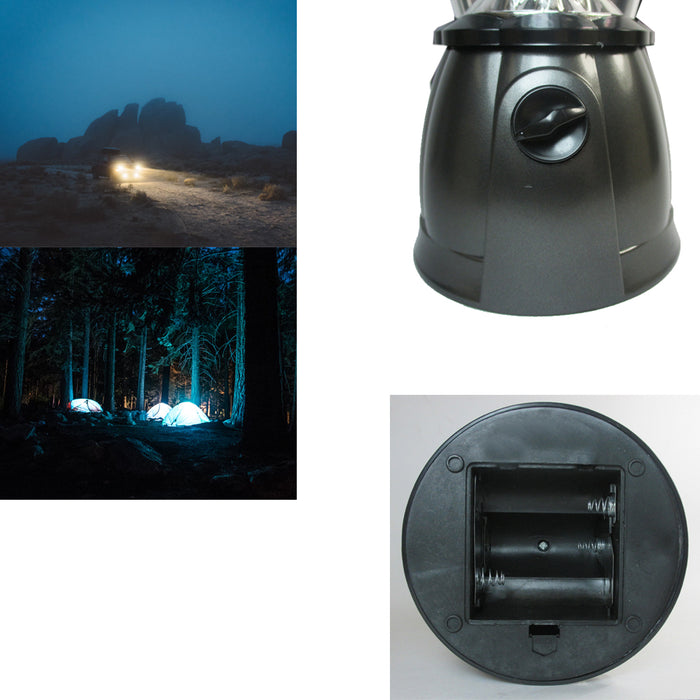 2 LED Portable Lanterns Cordless Lights Lamp Outdoor Camping Hiking Flashlight