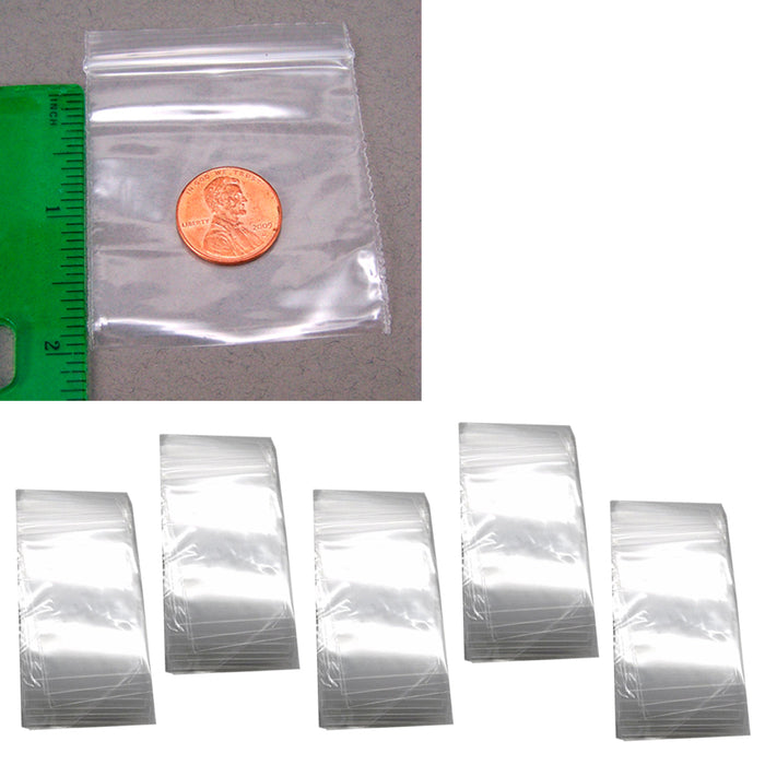 500X Clear Baggies 2" x 2" Reclosable Zipper Lock Plastic Bags 2Mil Poly Jewelry