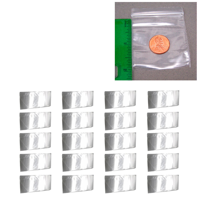 2000 Clear Poly Bags 2"X2" Baggies Reclosable Seal Lock Plastic 2Mil Wholesale