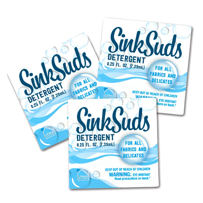 16 Travel Size Laundry Detergent Packets 0.25 fl oz Odor Eliminator TSA Approved