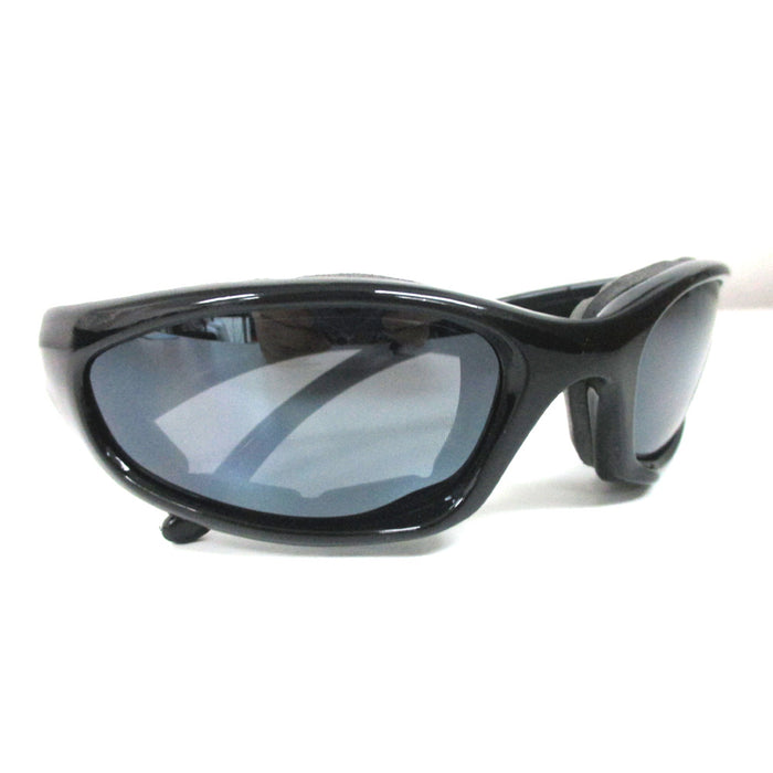 1 Wind Resistant Motorcycle Riding Sunglasses UV Day Sports Glasses Foam Padded