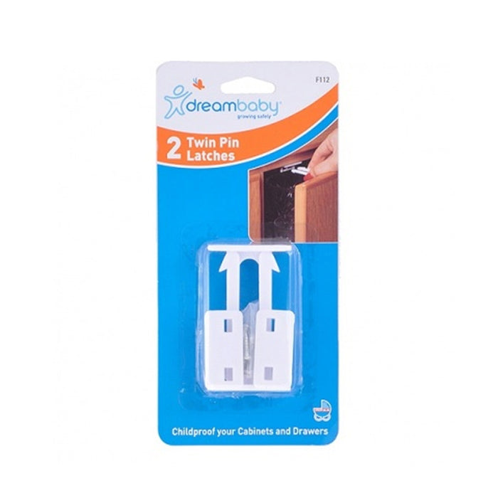 2 Pc Dreambaby Cabinet Lock Drawer Door Twin Pin Latch Child Proof Baby Safety