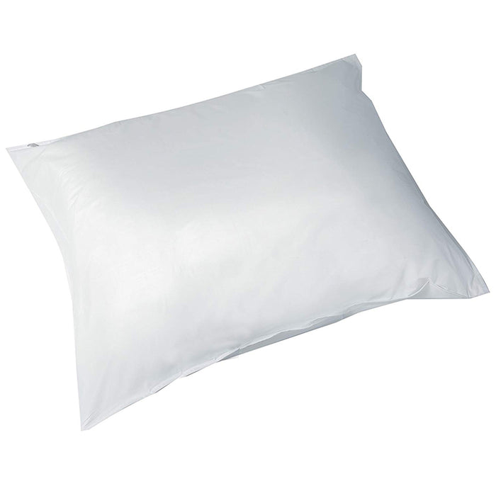 4PC Deluxe Zippered Vinyl Pillow Covers Hypoallergenic Protects Against Bed Bugs