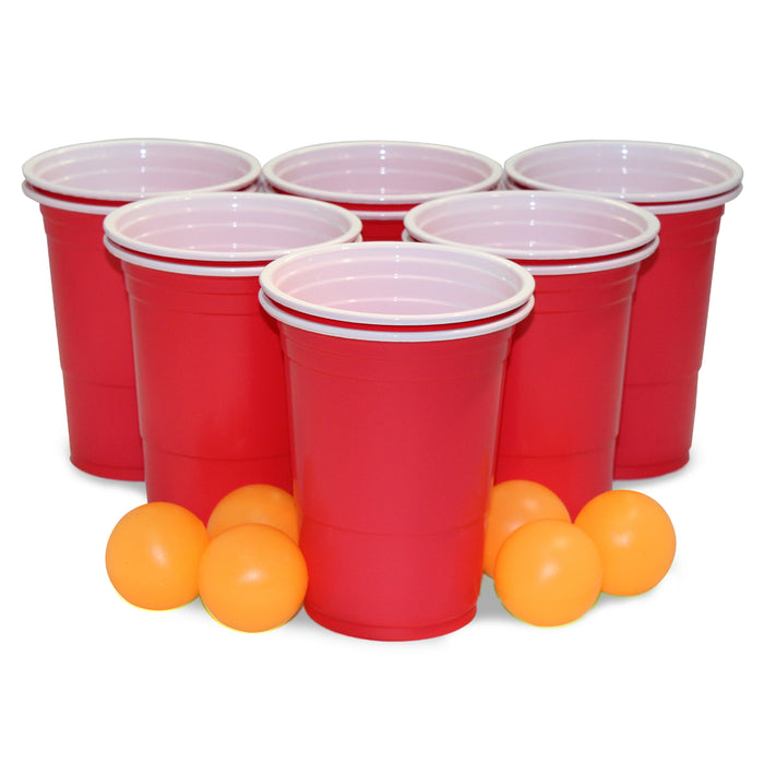 18PC Beer Pong Set Drinking Game Party Cups Balls Drinking Game Fun College Gift