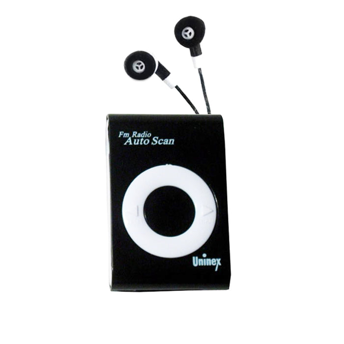 FM Stereo Scan Radio Ear Buds Portable Pocket Tune Music Sports Run News Small