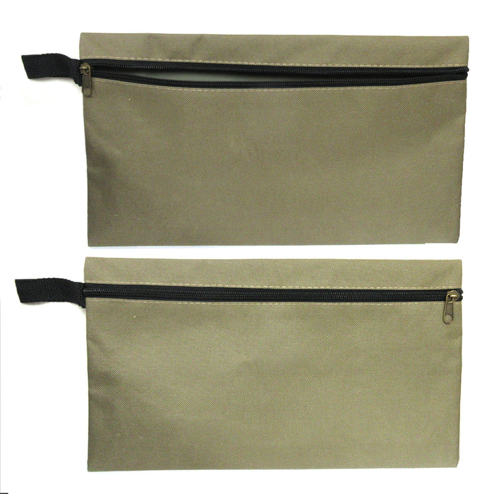 Zipper Pouch File Storage Bag Document Pouch Multipurpose Travel Tote Cosmetics
