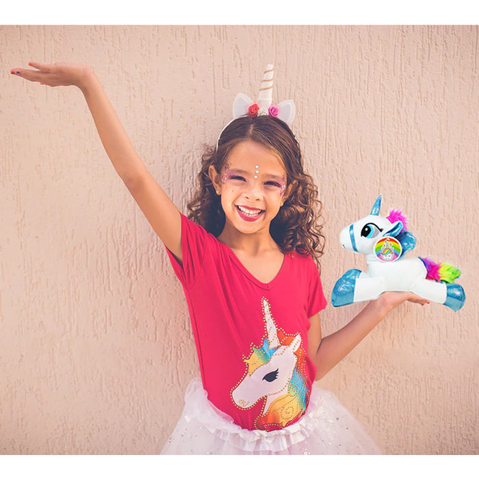 Soft Unicorn Plush Doll Stuffed Figure Cozy Bedtime Toy Cute Animal Kids Gift