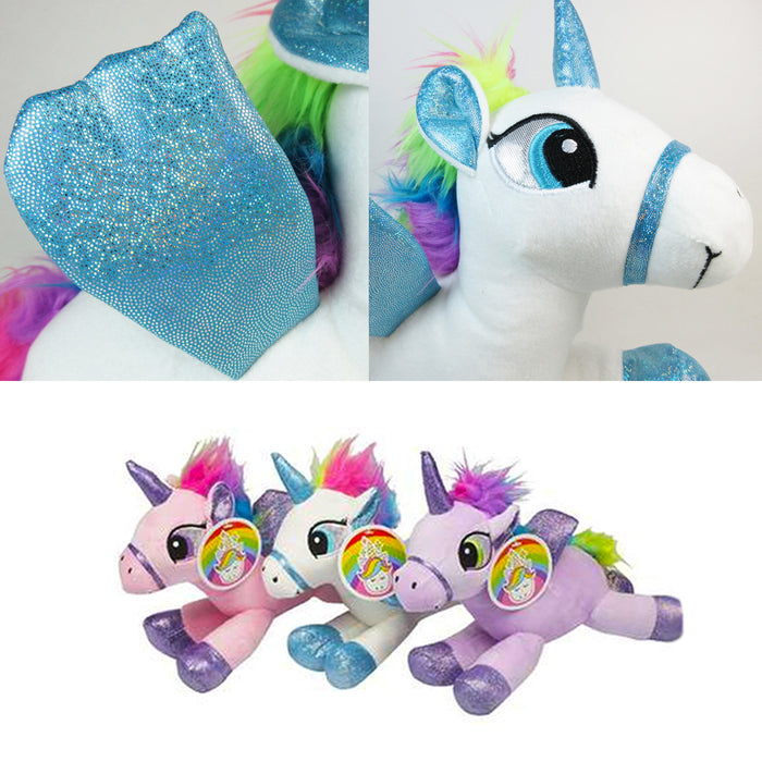 Soft Unicorn Plush Doll Stuffed Figure Cozy Bedtime Toy Cute Animal Kids Gift