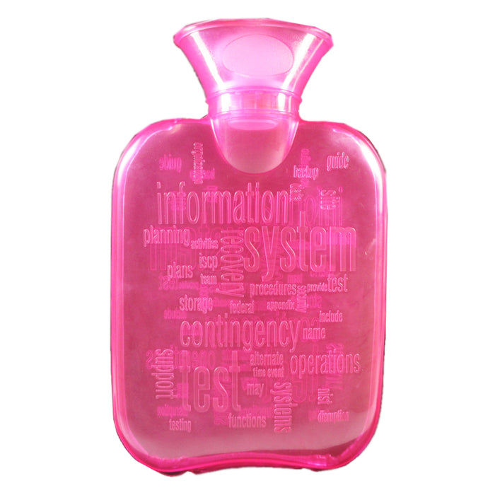 2 Hot Water Bottle Bag Eco PVC Thick Warm Relaxing Heat Cold Therapy Relief Pain