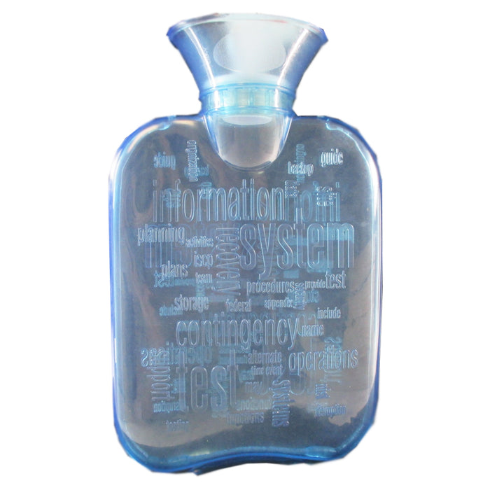 2 Hot Water Bottle Bag Eco PVC Thick Warm Relaxing Heat Cold Therapy Relief Pain