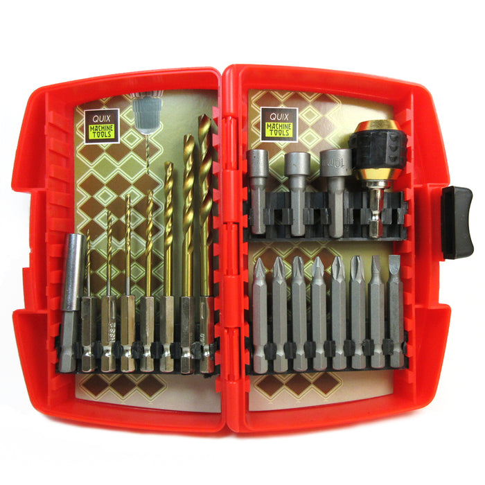 Quick Change Driver Bit Set 20 Pc Quick Change Drill Driver Bit Set Quickchange Professional Bits ...