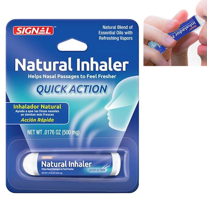 Nasal Inhaler Aromatherapy Enhances Breathing Natural Remedy Menthol Pocket Size