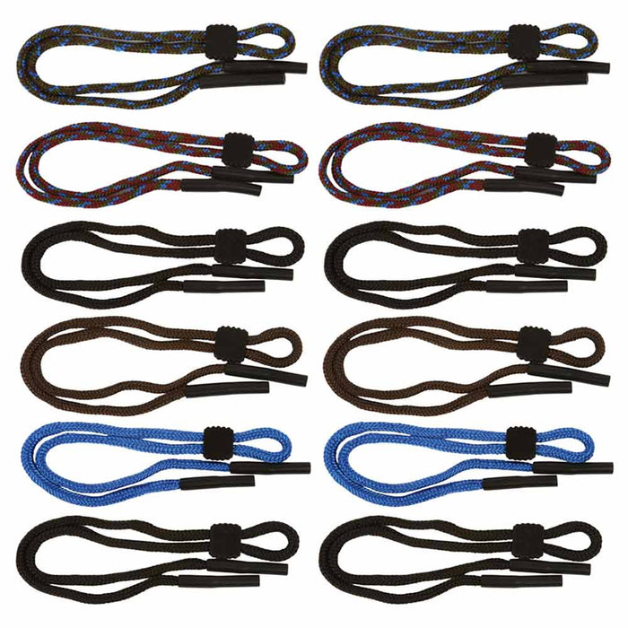 12 PC Adjustable Sunglasses Holder Strap Sport Glasses Cordeyewear Retainer Lot